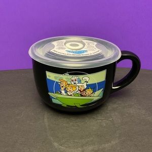THE JETSONS CERAMIC SOUP MUG WITH PRESSUREIZED LID 24OZ